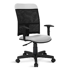Cadeira Executiva Marsala Giratória Universal C/Braços Branca