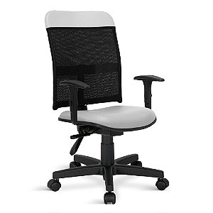 Cadeira Executiva Marsala Giratória back C/Braços Branca