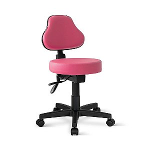 Cadeira Mocho Sapri Giratória Back Rosa