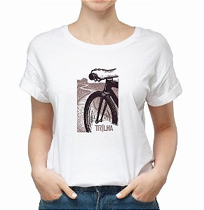 Camiseta Feminina Bike na trilha