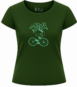 Camiseta Feminina Bike natureza infinita