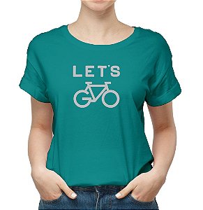 Camiseta Feminina Let's go biker