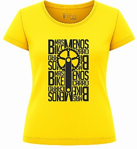 Camiseta Feminina Mais bike, menos carro