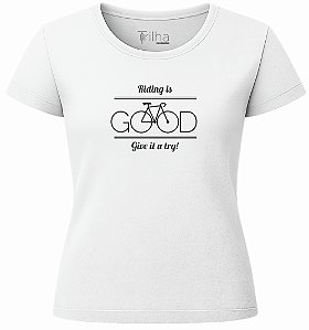 Camiseta Feminina Riding is good