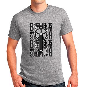 Camiseta Masculino Mais bike, menos carro