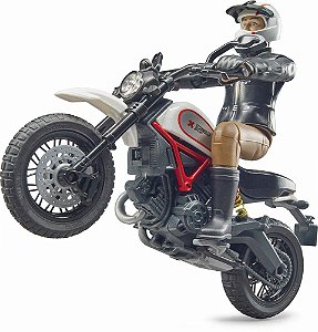 Motocicleta Ducati Desert Sled Com Piloto - Bruder 63051!