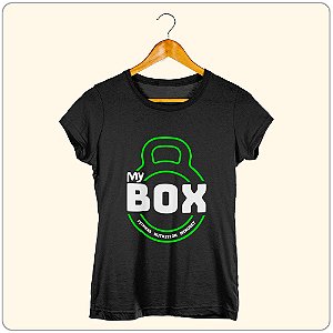 Camiseta feminina Baby Look My BOX - Poliamida
