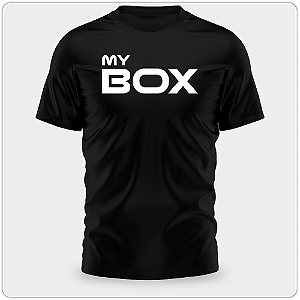 Camiseta My BOX Preta - Leão - Poliamida