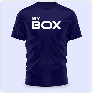 Camiseta My BOX Azul - Leão - Poliamida