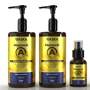 Kit Monovit Shampoo, Máscara, Tônico Crescimento Capilar