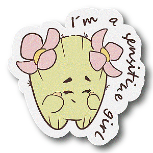 Die cut: I´m a sensitive girl