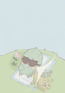 Papel de carta: Banho de sol (10 un.)