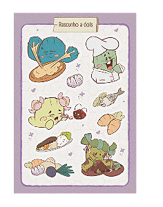 Cartela de adesivos: Hora do chef