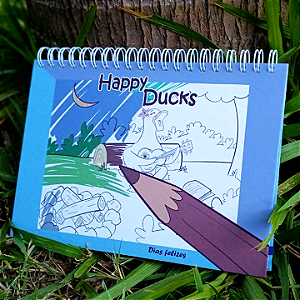 Livro de Colorir : Happy Duck