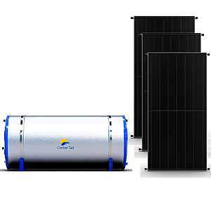 Aquecedor solar 600 litros aço inox 304 Center sol com 3 coletores 2x1