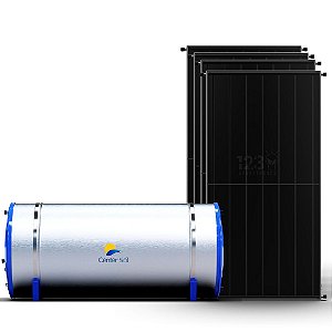 Kit Aquecedor Solar 800 Litros em Aço 304 + 04 Coletores em Cobre pp 2x1 Center Sol
