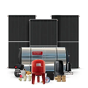 Kit de Aquecimento Solar de Água 600L - Alta Pressão WI-FI Inox 316 com Bastão de Anodo