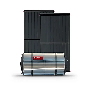 Kit Aquecimento Solar Água Baixa Pressão Inox 304 - Komeco