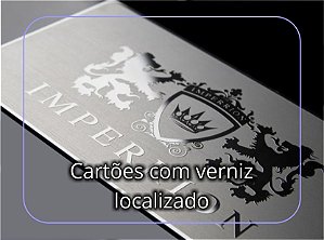 500 CARTÕES DE VISITAS EM PAPEL COUCHÊ 300g (colorido frente e verso)