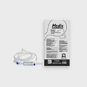 EQUIPO MACRO GOTAS SIMPLES 1,5MT MEDIX - TRANSPARENTE