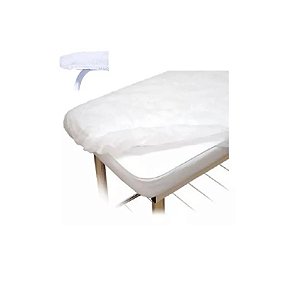 LENCOL DESCARTAVEL C/ELASTICO 2M X 0,90CM PCT C/10  ANADONA - BRANCO