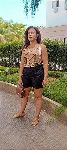 Blusa Beatriz Estampa Lírios