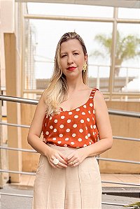 Blusa Natália terracota