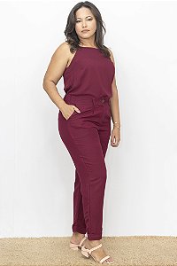 Calça Maria Vinho Alfaiataria