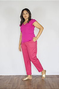 Blusa Bianca Rosa Pytaia