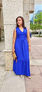 Vestido Longo Elisa Azul