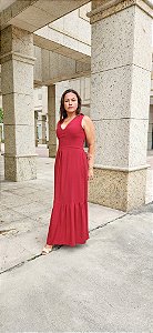 Vestido Longo Elisa Vermelho