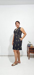 Vestido Curto Karina Coqueiros em viscose