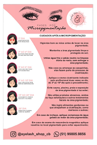 Ficha de Cuidados Micro pigmentação Sobrancelhas