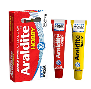 Cola Adesivo Epóxi Araldite Hobby Secagem Rápida 10 Minutos 16g Tekbond