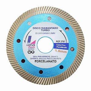 Disco Diamantado Turbo Porcelanato 115 mm Extra Fino LOTUS