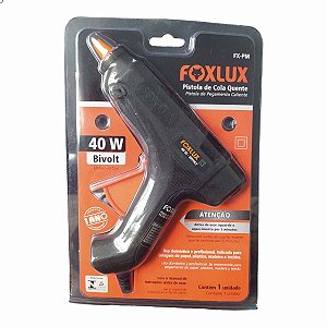 Pistola Aplicador de Cola Quente 40W Bico Fino FOXLUX