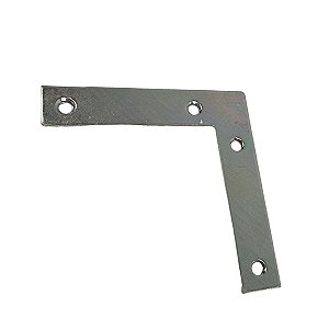 Placa de Junção L Angulo Reforçada 20 x 100 x 2mm Minubras