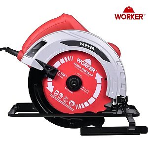 Serra Circular Worker 1300w 220v Disco 185mm Madeira Marcenaria