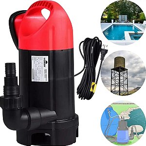 Bomba Submersível 370w Para Água Suja Esgoto 1/2hp Cor Preto 220v