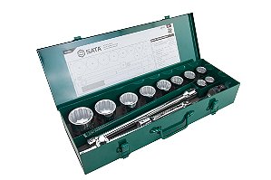 Jogo de Soquetes 3/4" SATA 14 Peças ST109201S Profissional
