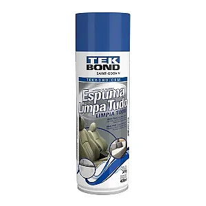 Espuma Limpa Tudo Tekbond 400ml Limpeza a Seco para Estofados, Carpetes, Couro e Plásticos