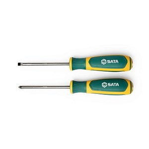 Jogo Extrator de Impacto Fenda e Phillips SATA ST09140G BoltBiter 2 Peças para Parafusos Danificados