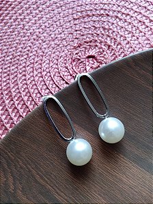 Brinco Pendente Pérola