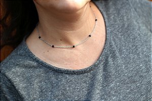 Choker de Pedrinha Facetada