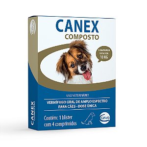 Vermífugo Canex Composto - Ceva (4 Compimidos)