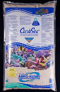 CARIBSEA SUBSTR. ARAGALIVE FIJI PINK - 9,07 Kg Branco - Granulometria 0.5 – 1.5 mm