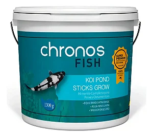 CHRONOS FISH KOI POND STICKS GROW - Extrusado - Diam. 3mm / Comp. 4,5mm 1,3 Kg