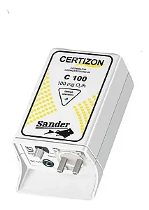 SANDER OZONIZADOR C100 - 10 - 100 mg / h - 4.8W Bivolt - Fluxo de ar 50 - 500 L / h Trata até 2.000 L (doce) e 1.000 L (salgada)