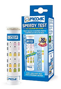Teste Prodac Speedy (NO3, N02, Gh, Kh, CL2, Ph, CO2) 50 Testes - Doce