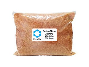 Resina Mista (purolite 40/60) para Desmineralizacao - 1L